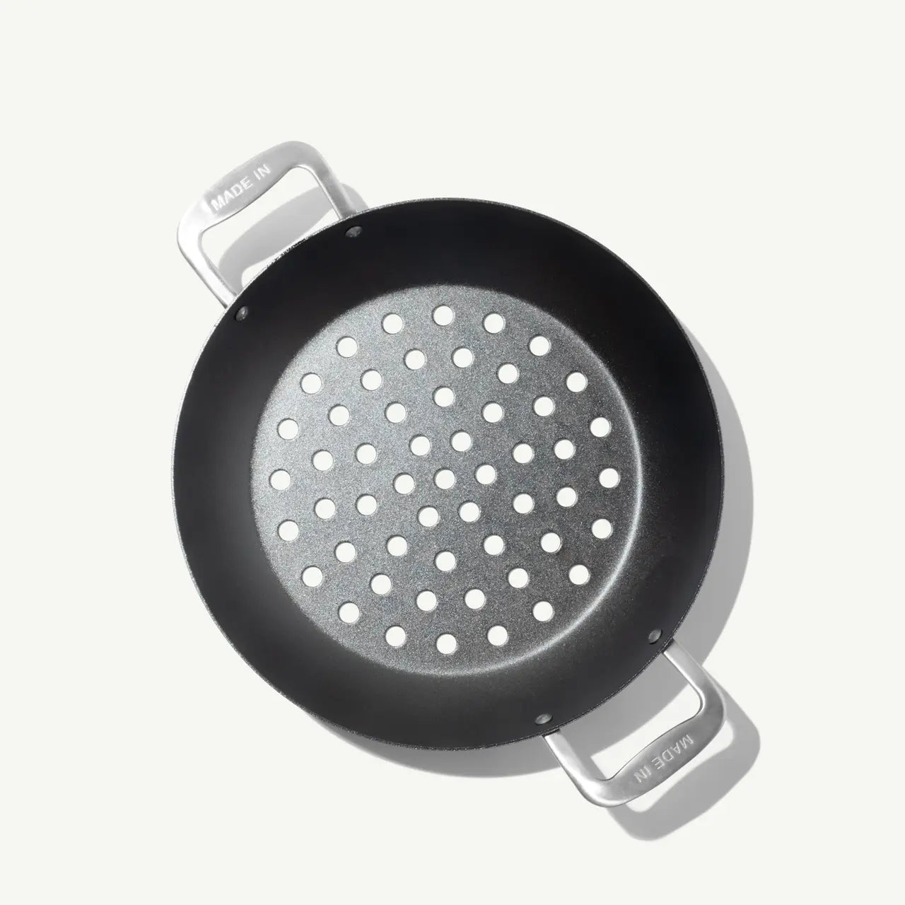 Seasoned Carbon Steel Grill Basket
