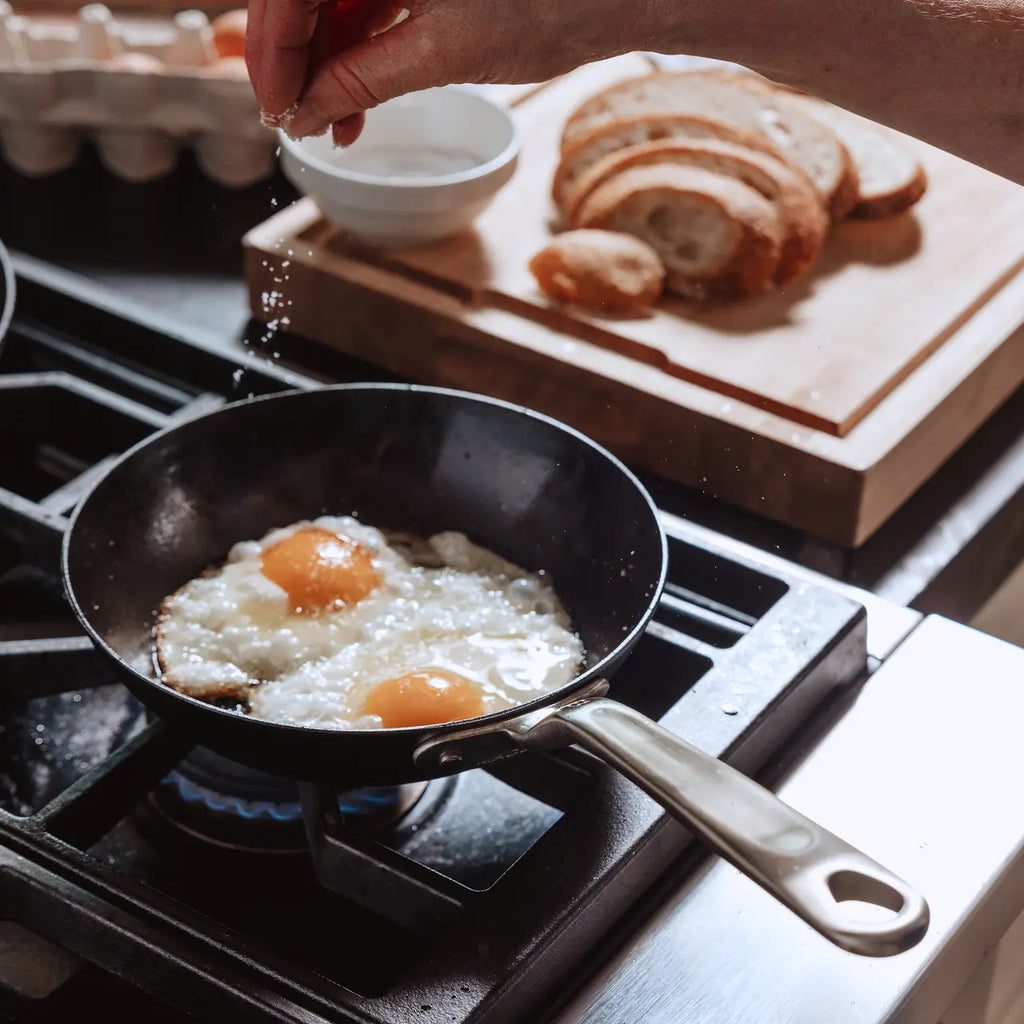 Seasoned Carbon Steel Frying Pan